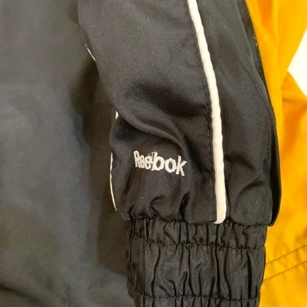 Boys Sz 5/6 Reebok Pittsburgh Steelers Zip-up Windbreaker Jacket Coat